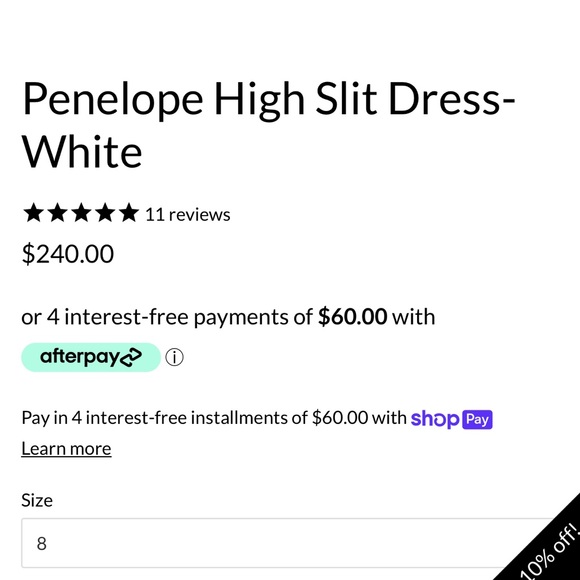 Moda Glam Boutique Penelope High Slit Dress - Picture 7 of 8